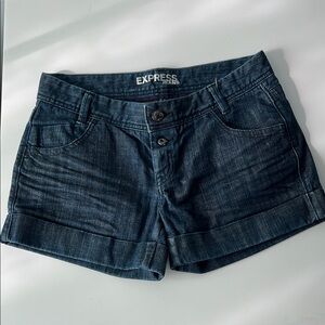 Express Blue Jean Shorts Classic Mid-Length 8